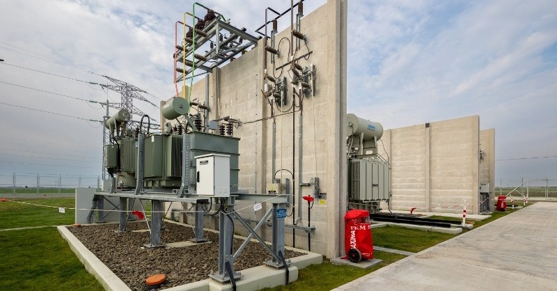Elkészült a maklári 132/22 kilovoltos transzformátor-alállomás